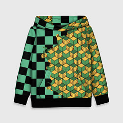 Толстовка-худи детская ТАНДЖИРО И ТОМИОКА, цвет: 3D-черный