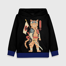 Толстовка-худи детская Shogun Cat, цвет: 3D-синий