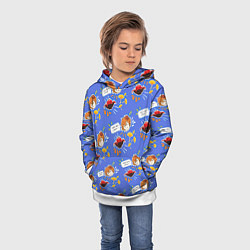 Толстовка-худи детская Тарталья на обеде, цвет: 3D-белый — фото 2