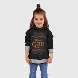 Толстовка-худи детская God day GOW, цвет: 3D-меланж — фото 2