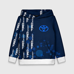 Толстовка-худи детская Toyota - Paint Pattern on left, цвет: 3D-белый