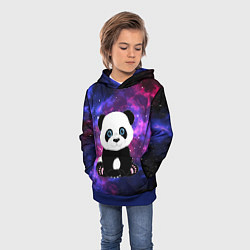 Толстовка-худи детская Space Panda, цвет: 3D-синий — фото 2