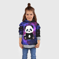 Толстовка-худи детская Space Panda, цвет: 3D-меланж — фото 2