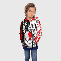 Толстовка-худи детская МАСКА ТАНДЖИРО КАМАДО, цвет: 3D-синий — фото 2