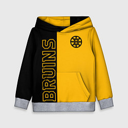 Толстовка-худи детская NHL BOSTON BRUINS, цвет: 3D-меланж