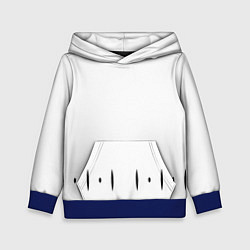 Толстовка-худи детская ФОРМА КАПИТАНА ГОТЕЙ 13 СПИНА, цвет: 3D-синий