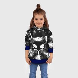 Толстовка-худи детская БЛИЧ ШИНИГАМИ ЛОГО НА СПИНЕ, цвет: 3D-синий — фото 2