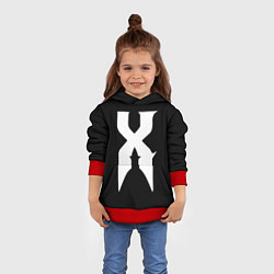 Толстовка-худи детская X DMX, цвет: 3D-красный — фото 2
