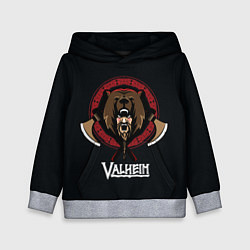Толстовка-худи детская Valheim Viking Bear, цвет: 3D-меланж