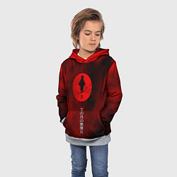 Толстовка-худи детская Клинок, рассекающий демонов Kimetsu no Yaiba, цвет: 3D-меланж — фото 2