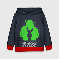 Толстовка-худи детская Shrek: Im good ogre, цвет: 3D-красный