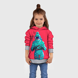 Толстовка-худи детская Among Us Астронавт, цвет: 3D-меланж — фото 2
