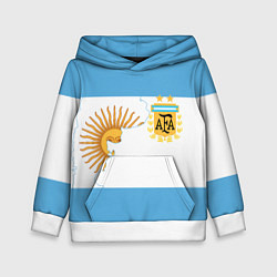 Толстовка-худи детская Сборная Аргентины, цвет: 3D-белый