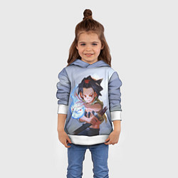 Толстовка-худи детская Asakura Yo, цвет: 3D-белый — фото 2