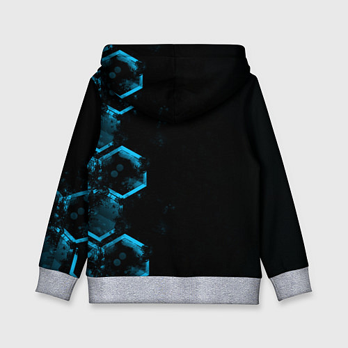 Детская толстовка Mercedes Мерседес Неон / 3D-Меланж – фото 2