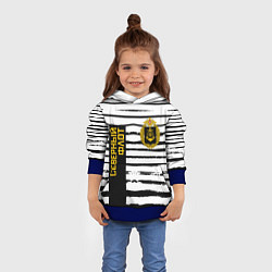 Толстовка-худи детская СЕВЕРНЫЙ ФЛОТ ТЕЛЬНЯШКА ВМФ, цвет: 3D-синий — фото 2