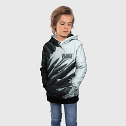 Толстовка-худи детская Resident Evil Village крылья, цвет: 3D-черный — фото 2