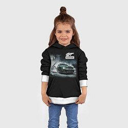 Толстовка-худи детская Ford mustang, цвет: 3D-белый — фото 2