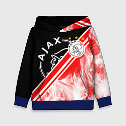 Толстовка-худи детская FC AJAX AMSTERDAM ФК АЯКС, цвет: 3D-синий