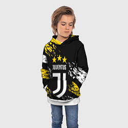 Толстовка-худи детская JUVENTUS ЮВЕНТУС КРАСКА, цвет: 3D-белый — фото 2