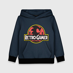 Толстовка-худи детская Retro Gamer, цвет: 3D-черный