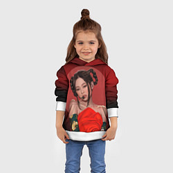 Толстовка-худи детская Дженни BLACKPINK, цвет: 3D-белый — фото 2