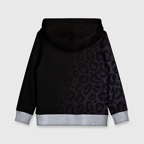Детская толстовка Леопард / 3D-Меланж – фото 2