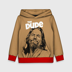 Толстовка-худи детская The Big Lebowski Dude, цвет: 3D-красный