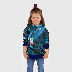 Толстовка-худи детская BMW, цвет: 3D-синий — фото 2