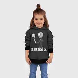 Толстовка-худи детская 2B OR NOT 2B, цвет: 3D-черный — фото 2
