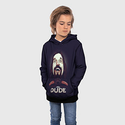 Толстовка-худи детская Большой Лебовский The Dude, цвет: 3D-черный — фото 2