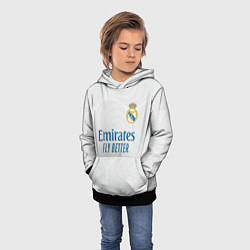 Толстовка-худи детская Реал Мадрид форма 20212022, цвет: 3D-черный — фото 2