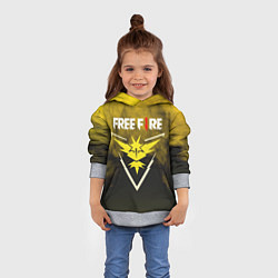 Толстовка-худи детская FREEFIRE YELLOW SMOKE Z, цвет: 3D-меланж — фото 2