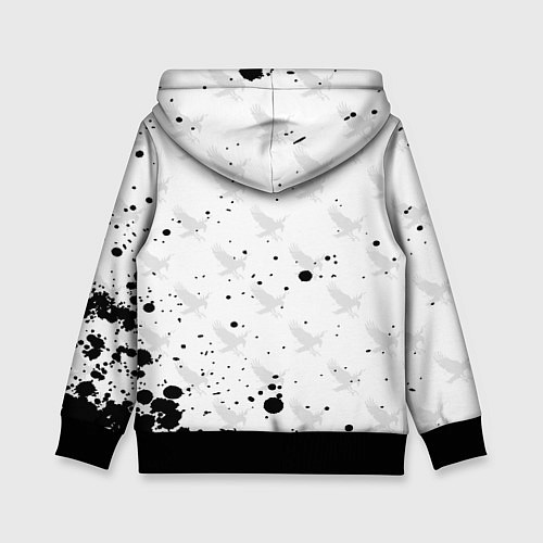 Детская толстовка Лозунг Карасуно ворон Haikyu!! / 3D-Черный – фото 2