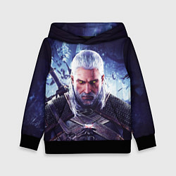 Толстовка-худи детская THE WITCHER GERALT OF RIVIA, цвет: 3D-черный