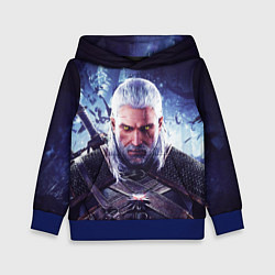 Толстовка-худи детская THE WITCHER GERALT OF RIVIA, цвет: 3D-синий