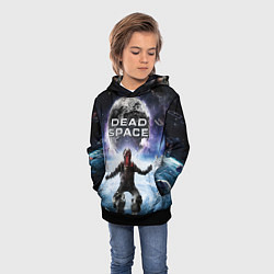 Толстовка-худи детская Айзек в мертвом космосе, цвет: 3D-черный — фото 2