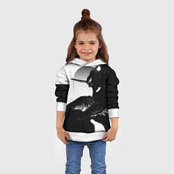 Толстовка-худи детская ЗАКАТ ЕВАНГЕЛИОН, цвет: 3D-белый — фото 2