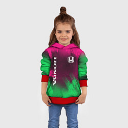 Толстовка-худи детская NEON HONDA НЕОН ХОНДА, цвет: 3D-красный — фото 2