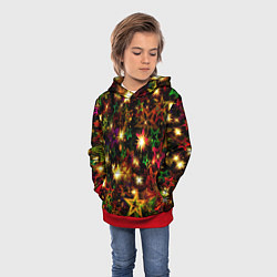 Толстовка-худи детская Яркий день, цвет: 3D-красный — фото 2