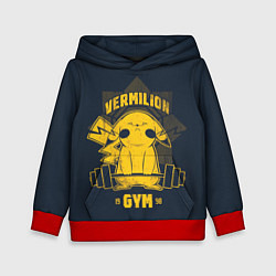 Толстовка-худи детская Vermilion gym, цвет: 3D-красный