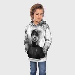 Толстовка-худи детская Ice Cube Айс Куб Z, цвет: 3D-белый — фото 2
