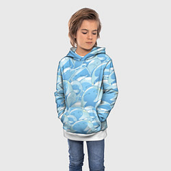 Толстовка-худи детская О МОЕМ ПЕРЕРОЖДЕНИЕ В СЛИЗЬ, цвет: 3D-белый — фото 2