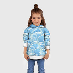 Толстовка-худи детская О МОЕМ ПЕРЕРОЖДЕНИЕ В СЛИЗЬ, цвет: 3D-белый — фото 2