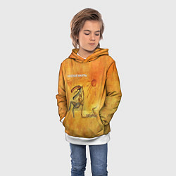 Толстовка-худи детская ЖЕЛЕЗНЫЕ МАНТРЫ Пикник, цвет: 3D-белый — фото 2