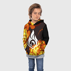 Толстовка-худи детская PIRO ПИРО ГЕНШИН, цвет: 3D-меланж — фото 2
