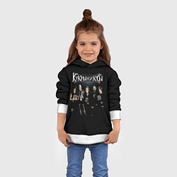 Толстовка-худи детская Рок группа Кукрыниксы, цвет: 3D-белый — фото 2
