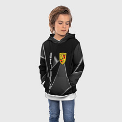Толстовка-худи детская Порше Porsche, цвет: 3D-белый — фото 2