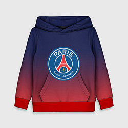 Толстовка-худи детская PSG ПСЖ PARIS SAINT GERMAIN, цвет: 3D-красный