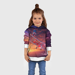 Толстовка-худи детская AMY ROSE SONIC СОНИК Z, цвет: 3D-белый — фото 2